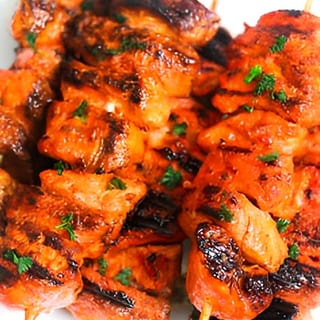 Tandoori Chicken Kabab with Salad & Bread